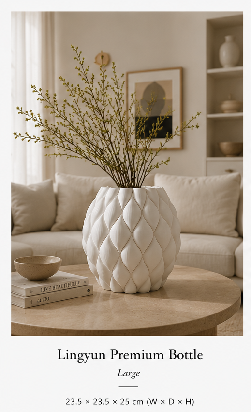 Ceramic Circular Minimalist Vase