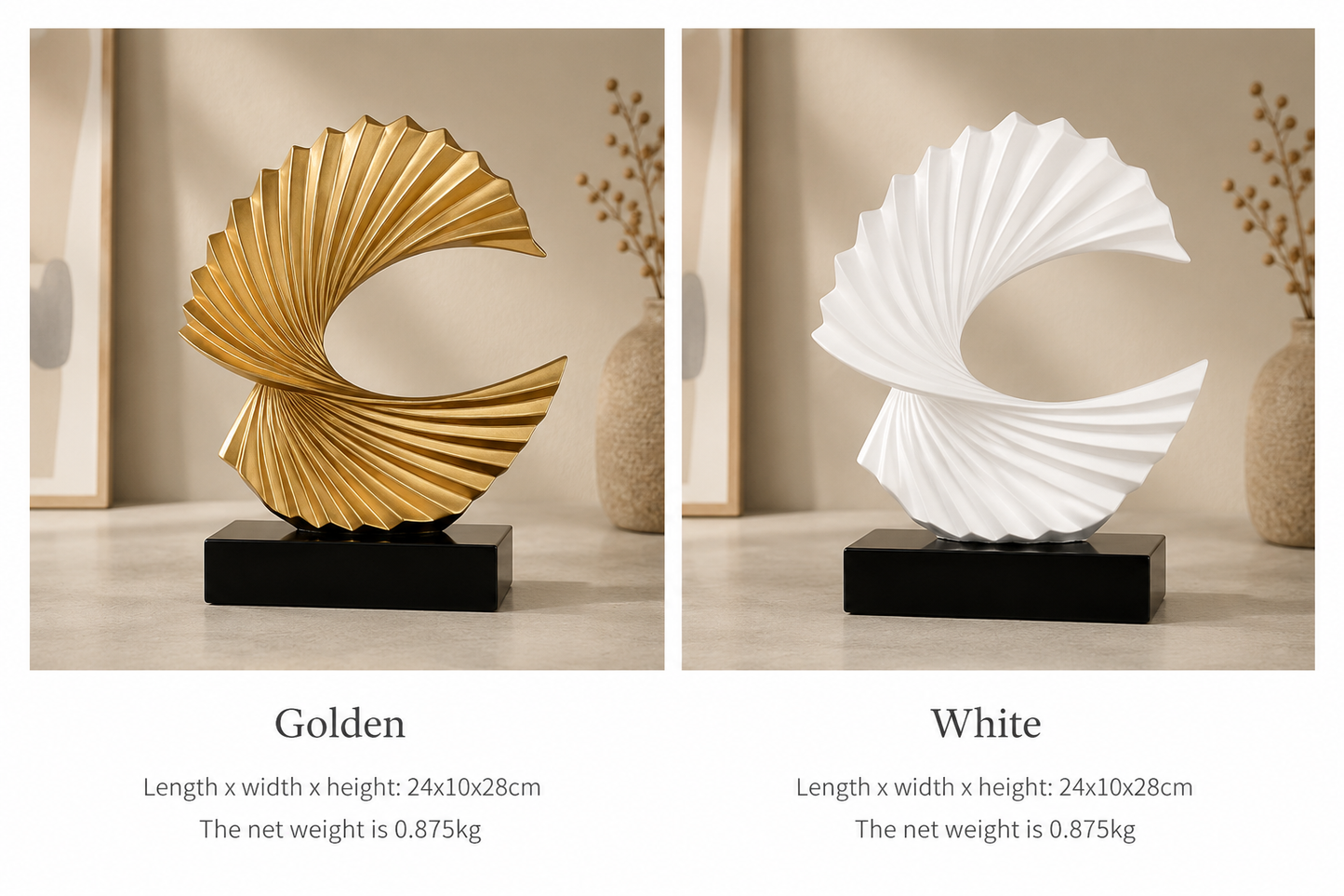 Aurora Spiral Abstract Sculpture