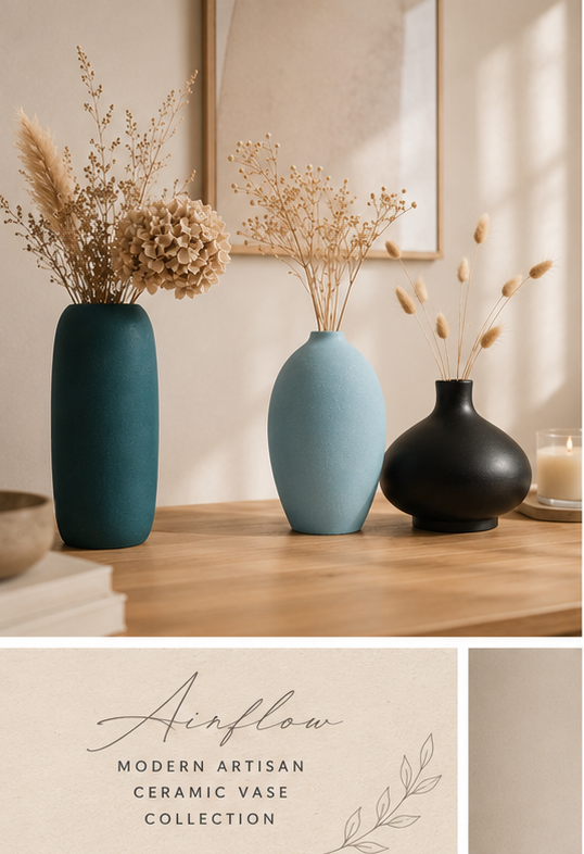 Modern Artisan Ceramic Vase Collection