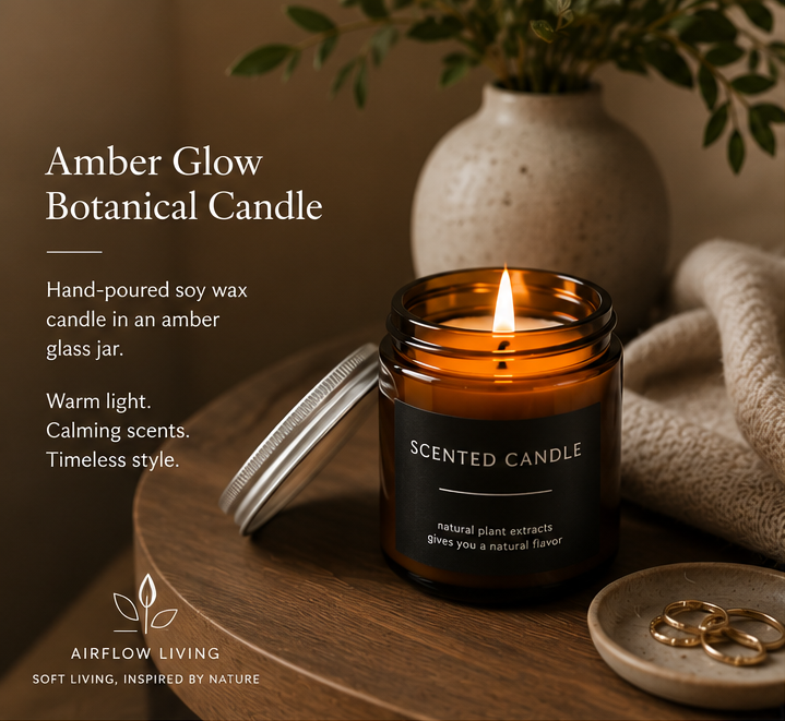 Amber Glow Botanical Candle