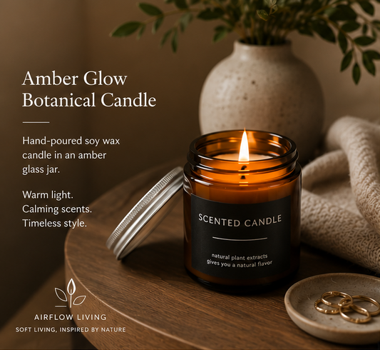 Amber Glow Botanical Candle