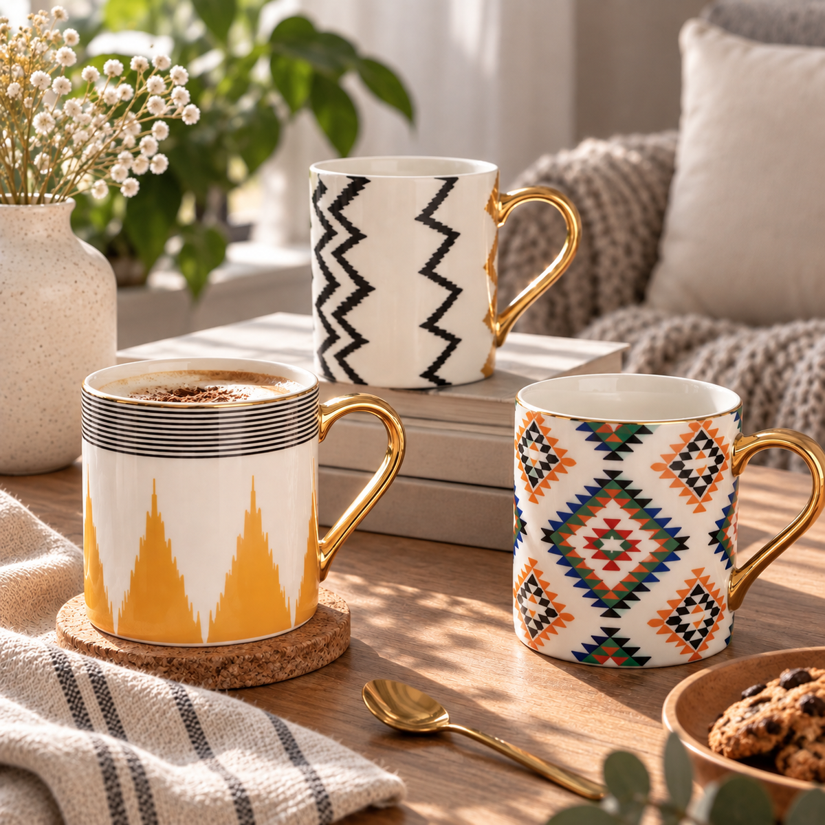 Aurelia Gold Ceramic Mug