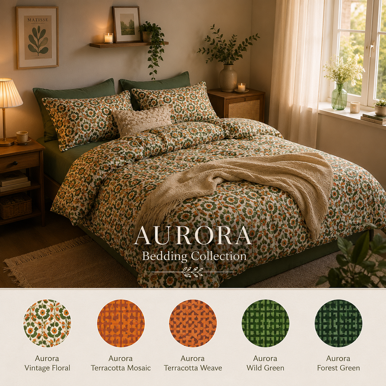 Aurora Bohemian Cotton Bedding Collection