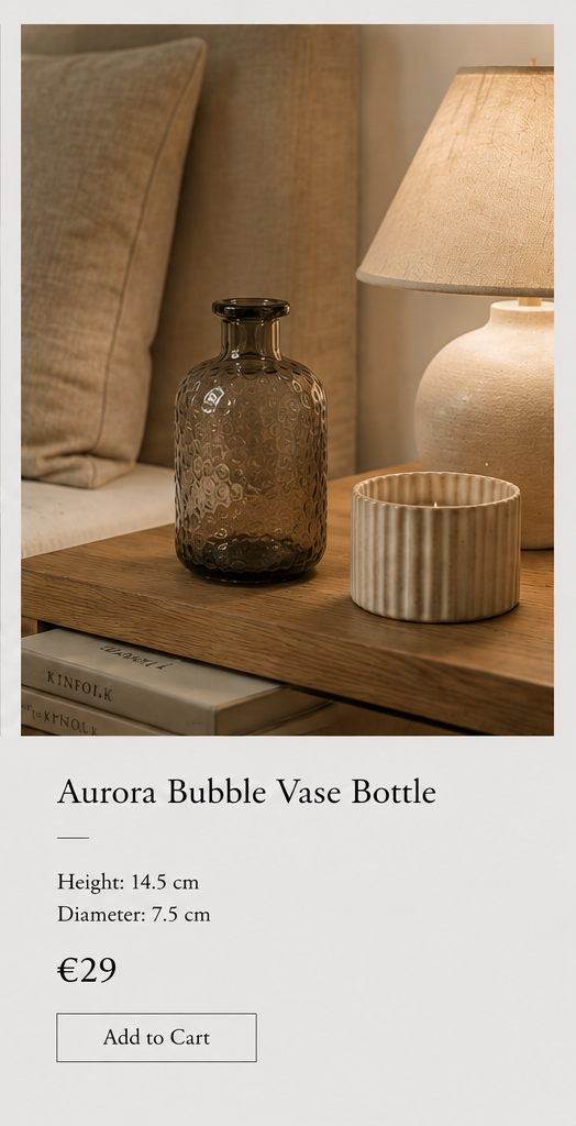 Aurora Bubble Glass Vase