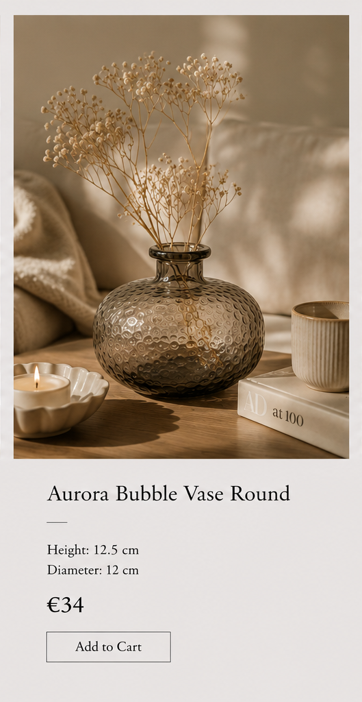 Aurora Bubble Glass Vase