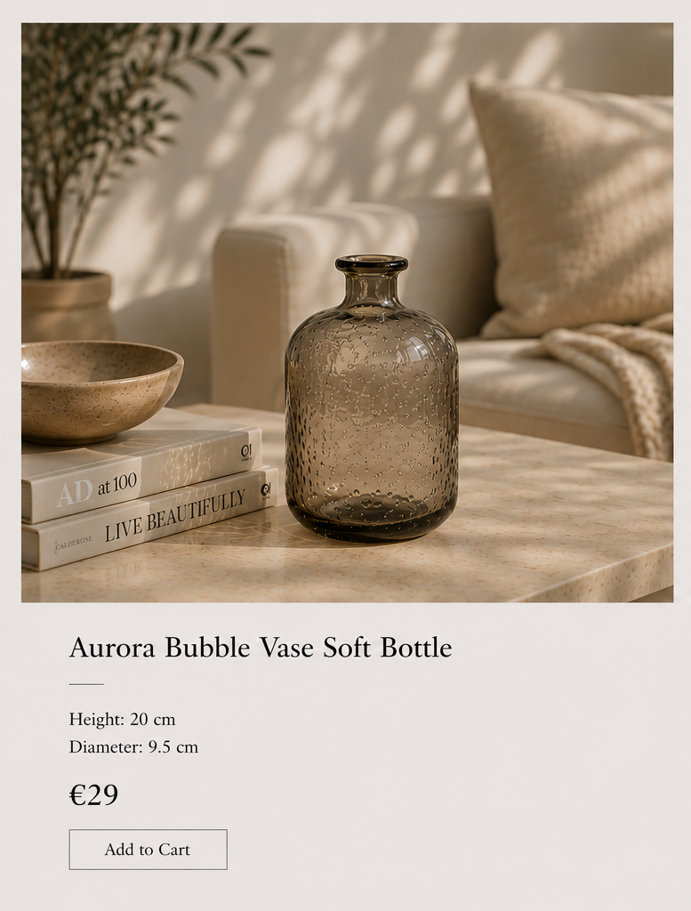 Aurora Bubble Glass Vase