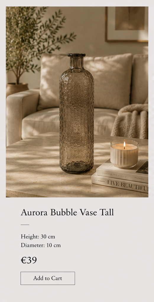 Aurora Bubble Glass Vase