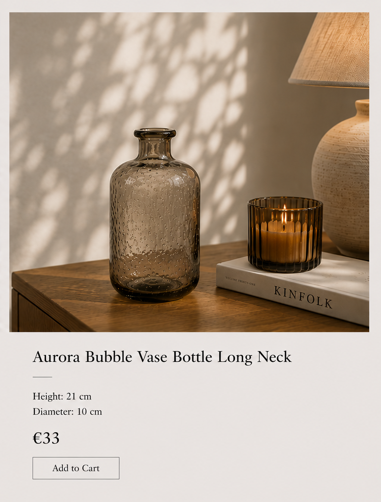 Aurora Bubble Glass Vase