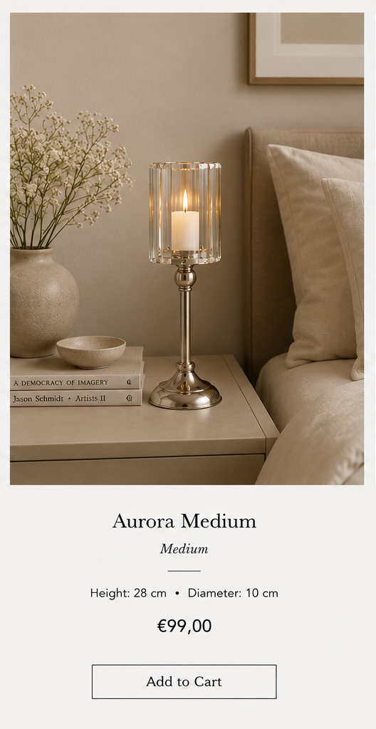 Aurora Crystal Candle Holder