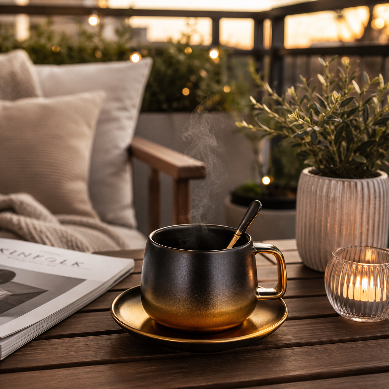 Aurora Ceramic Coffee Cup Set