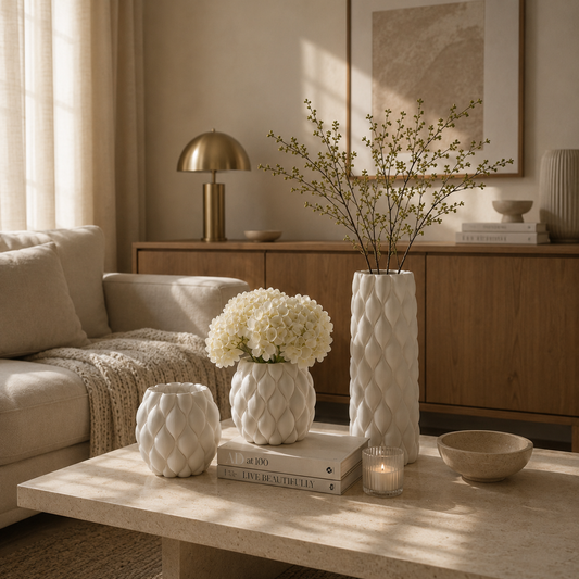 Ceramic Circular Minimalist Vase