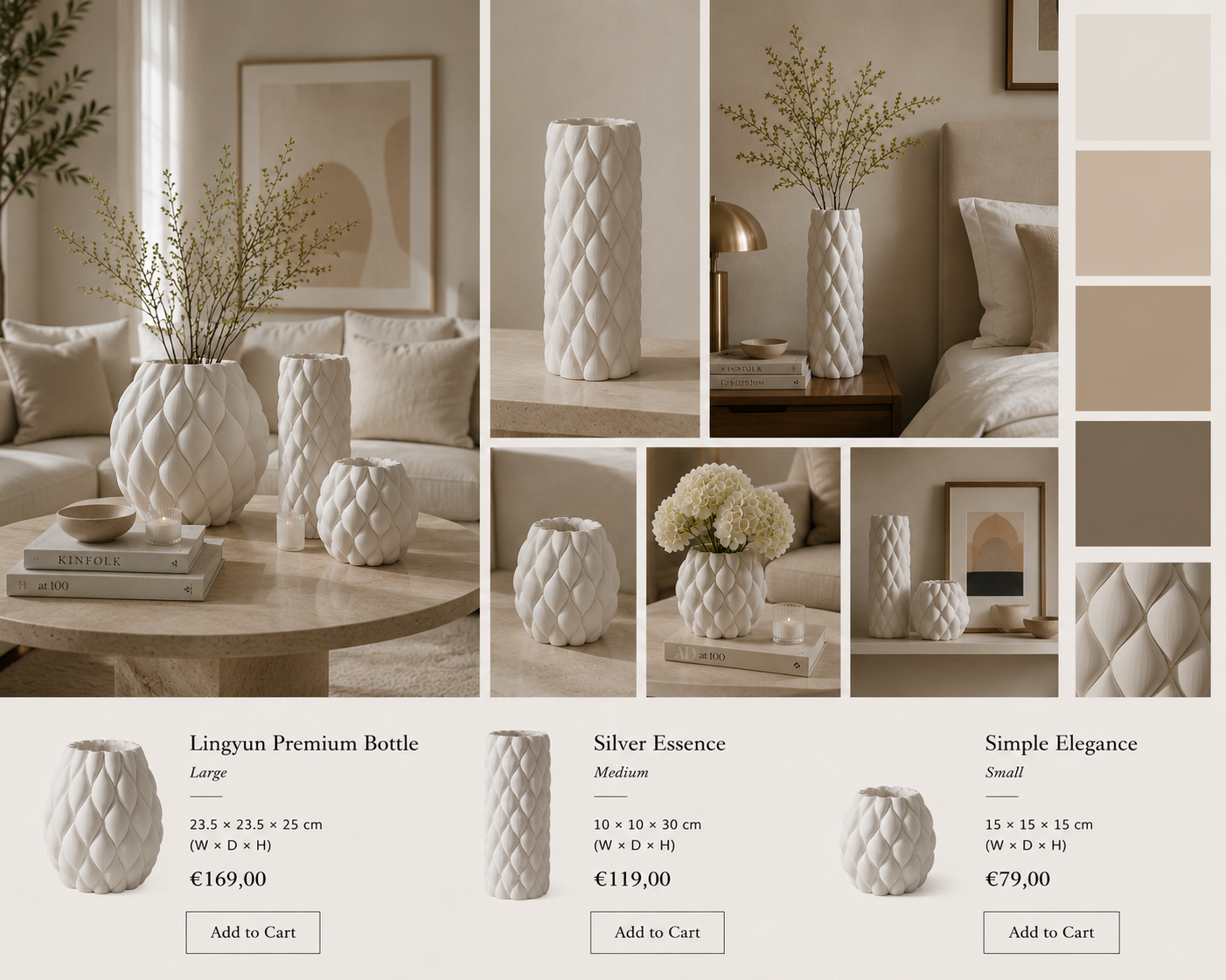 Ceramic Circular Minimalist Vase
