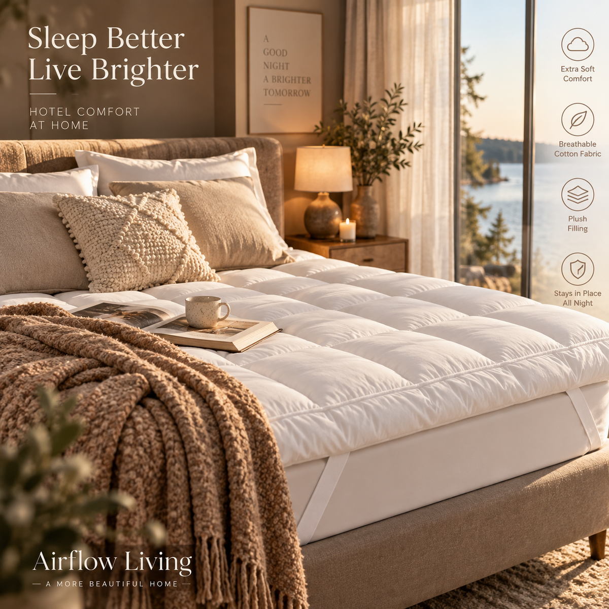 CloudRest Hotel Mattress Topper