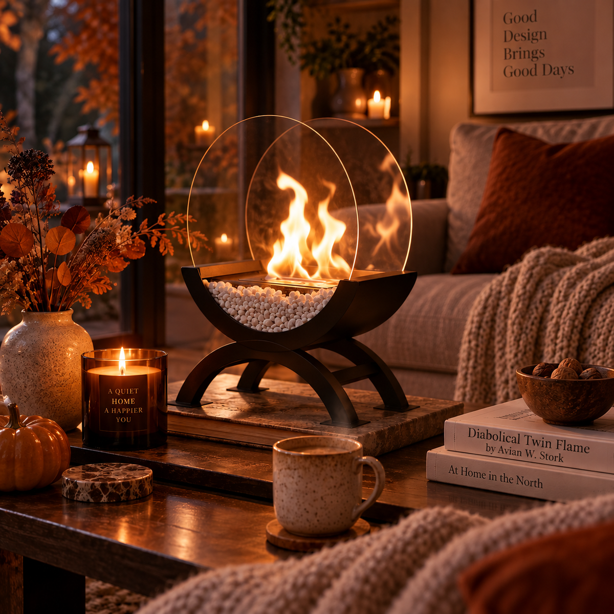 EmberGlow Tabletop Fireplace
