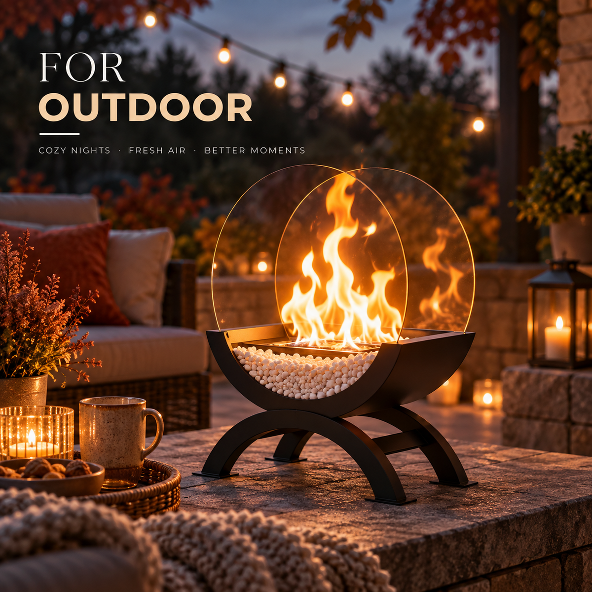 EmberGlow Tabletop Fireplace