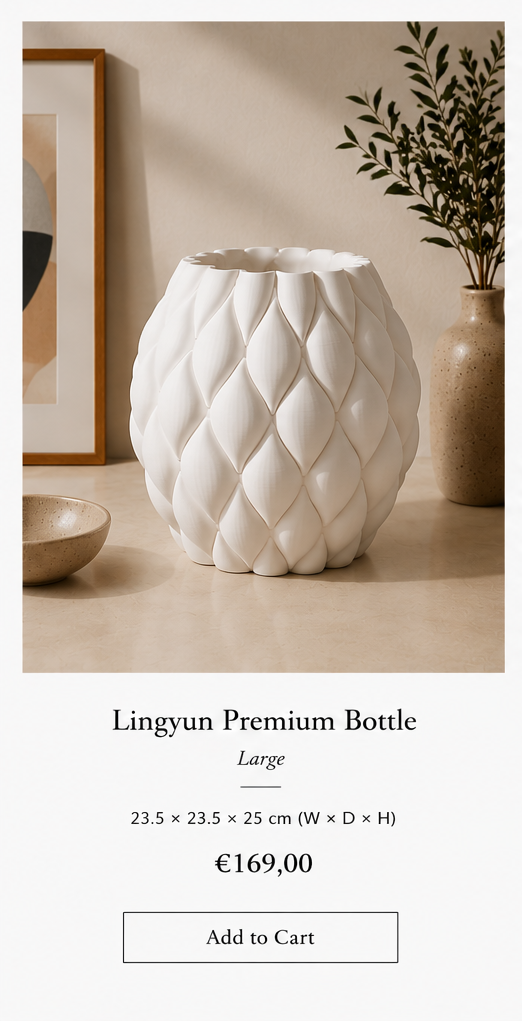 Ceramic Circular Minimalist Vase