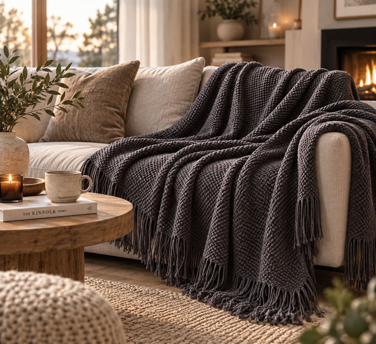 Lunéa Knit Cozy Throw Blanket
