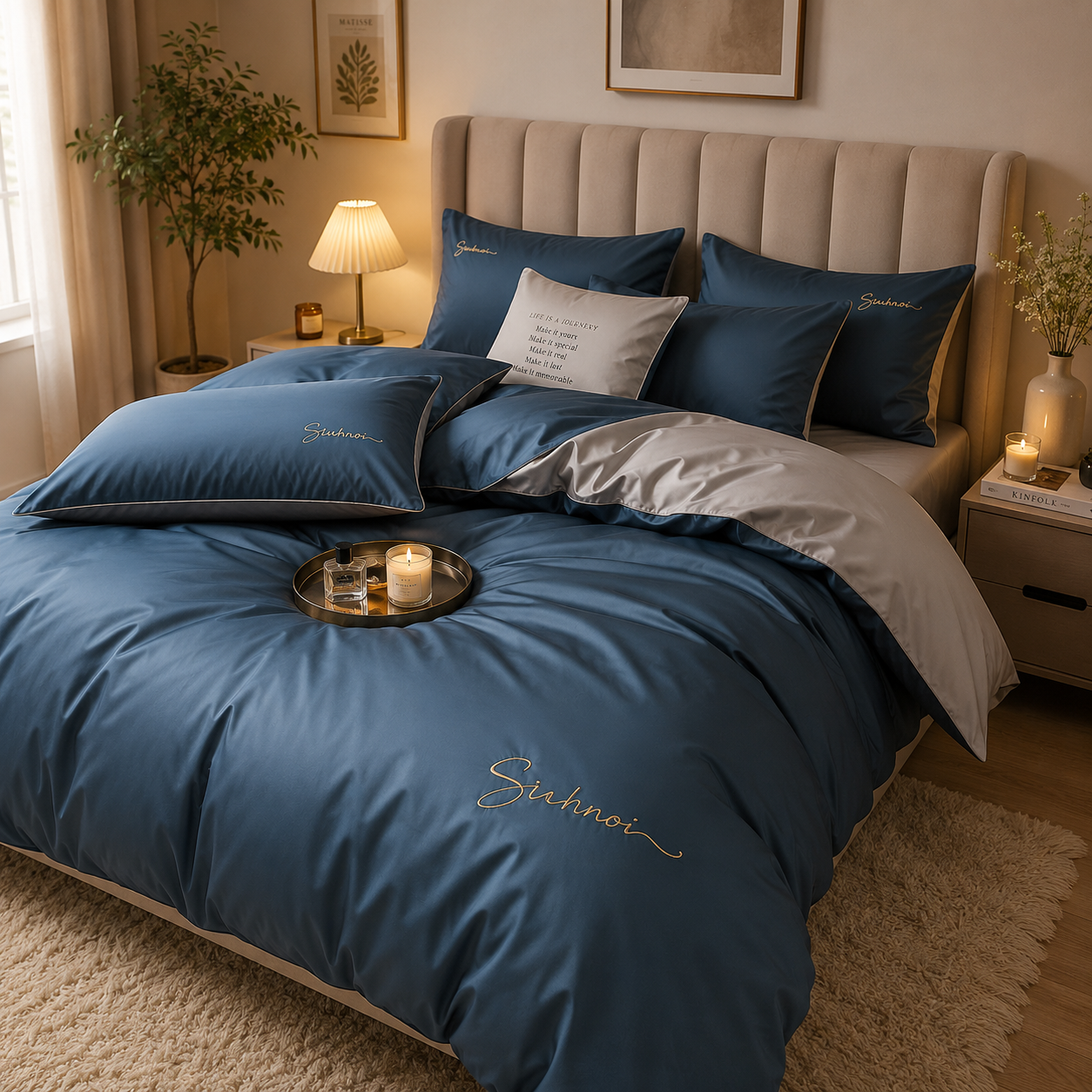 Signature Luxe Cotton Satin Bedding Collection