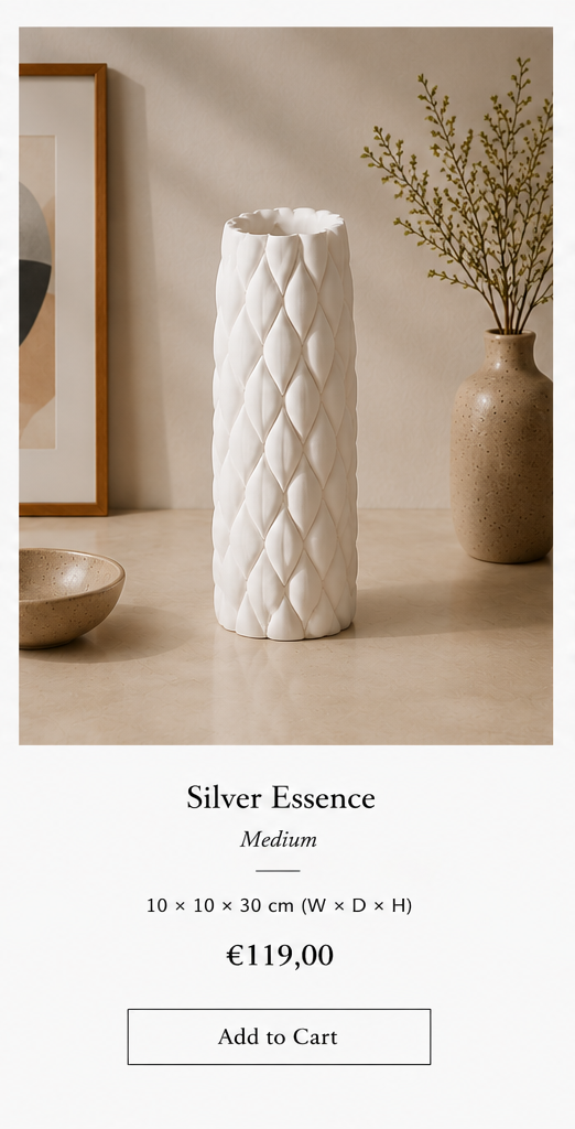 Ceramic Circular Minimalist Vase