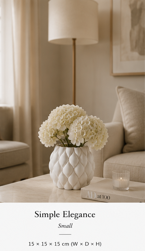 Ceramic Circular Minimalist Vase