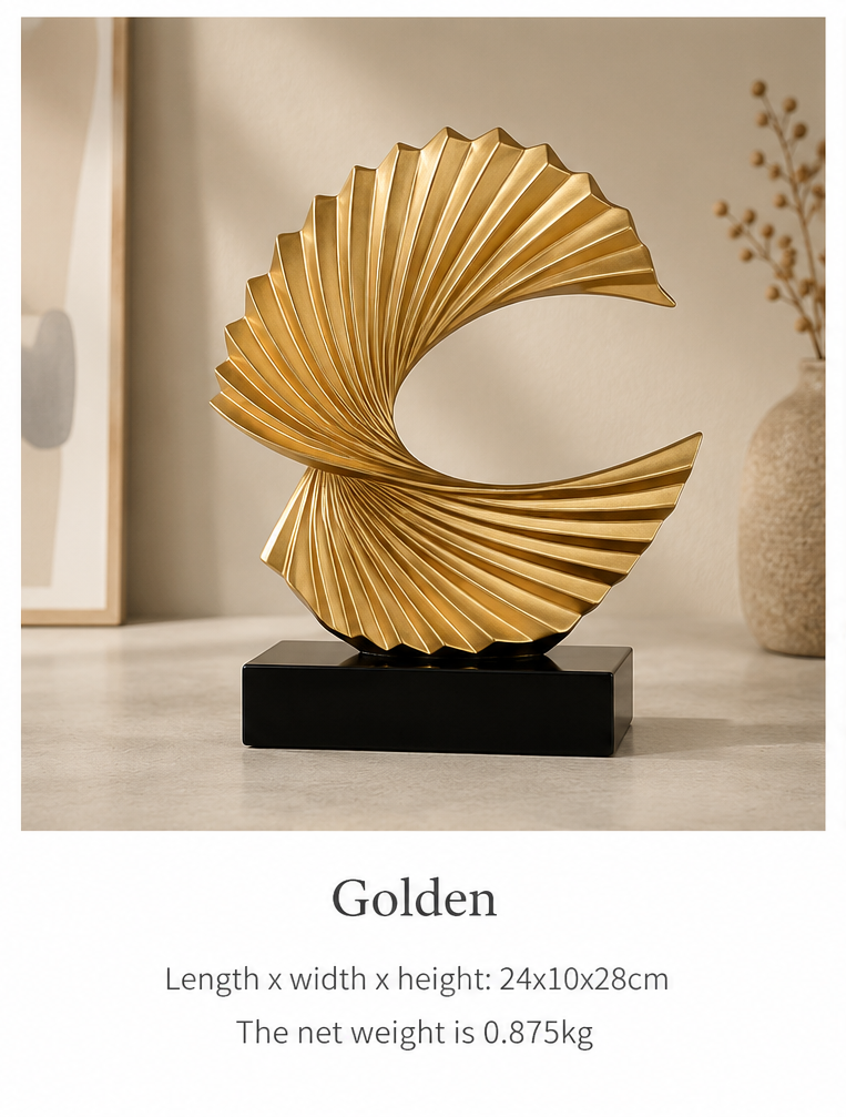 Aurora Spiral Abstract Sculpture