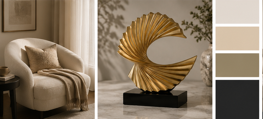 Aurora Spiral Abstract Sculpture