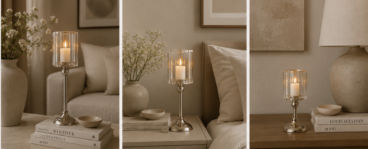Aurora Crystal Candle Holder