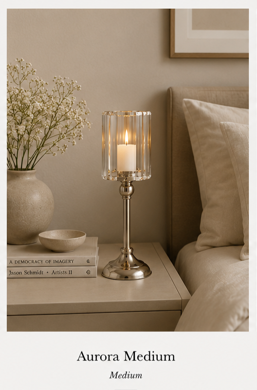Aurora Crystal Candle Holder