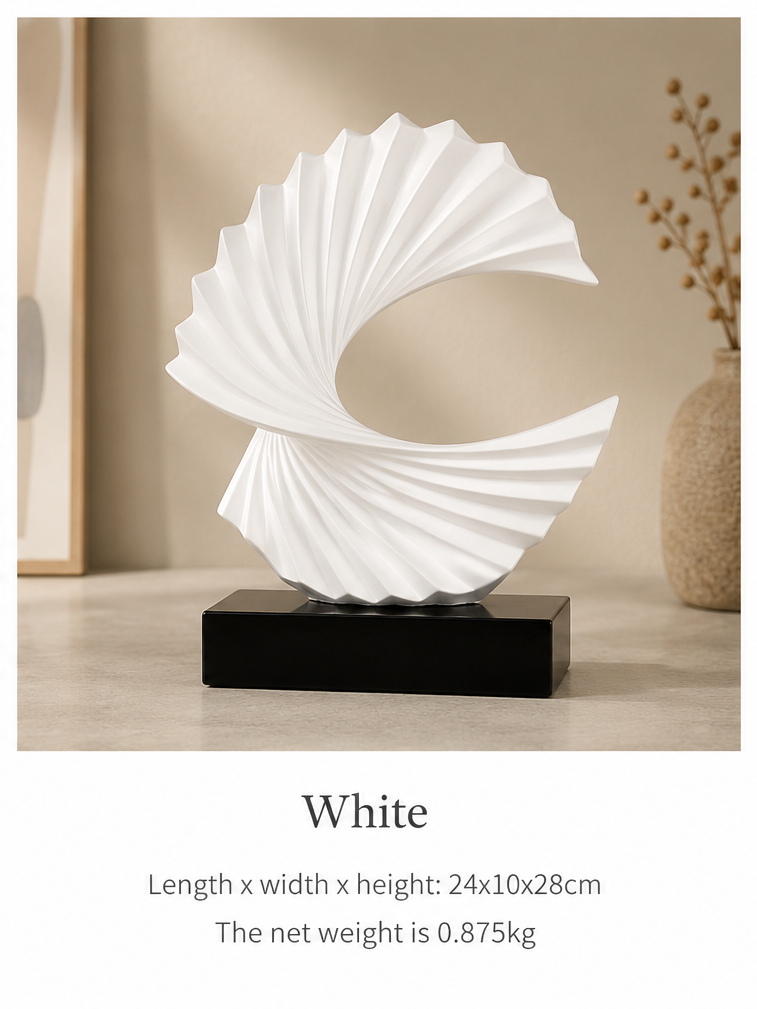 Aurora Spiral Abstract Sculpture